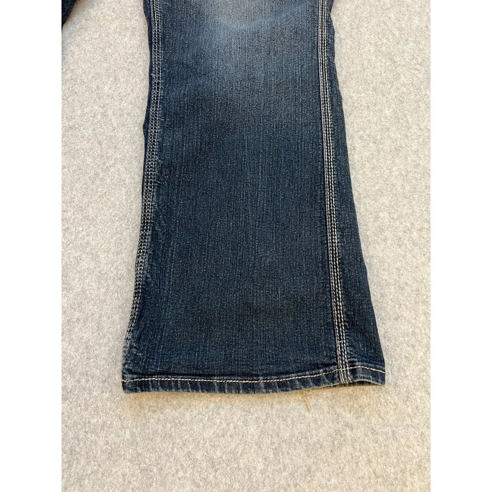 Lane Bryant Slim Bootcut Jeans Women's Plus 18 Blue Medium Wash Y2K Flap Pocket‎